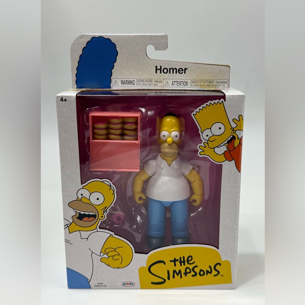 Universal The Simpsons Homer Action Figure - Yellow, Blue, White NEW